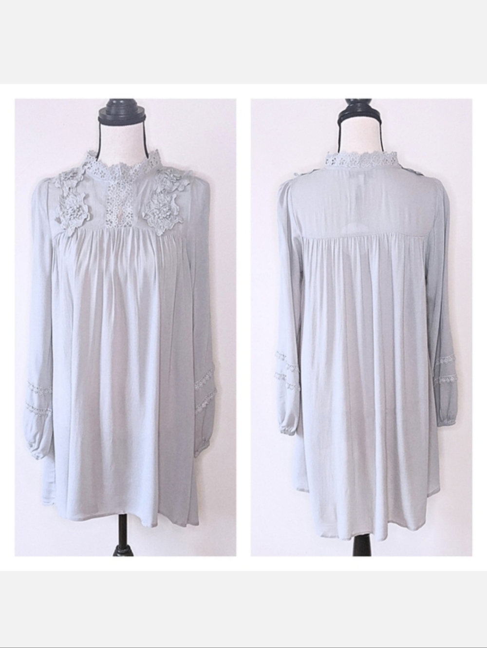 NWT Hayden LA Floral Lace Applique Tunic Dress